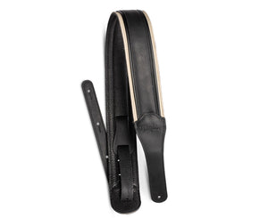 Taylor Guitars American Dream 2.5" Leather Strap in White/Black