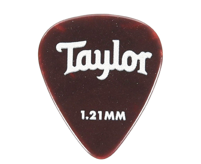 Taylor Premium Celluloid 351 Guitar Picks in Classic Shell 1.21mm 12-Pack