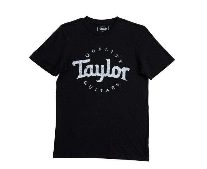 Taylor Men's Distressed T-Shirt in Black and White - Large