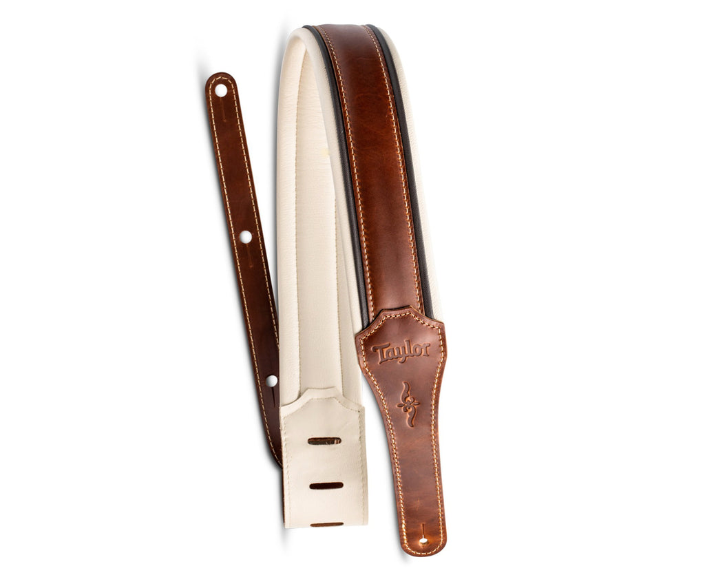 Taylor Guitars Renaissance 2.5" Guitar Strap in Medium Brown Leather