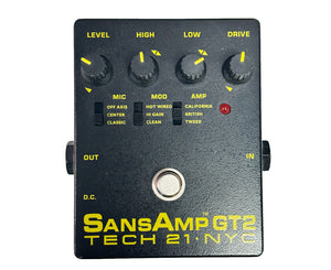 Tech 21 SansAmp GT2 Tube Amp Emulator Pedal