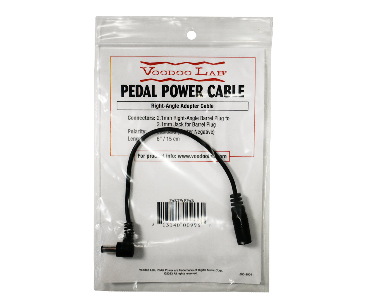 voodoo lab pedal power cables Voodoo Lab PPAR 2.1mm Right-Angle Adapter
