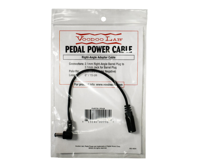 Voodoo Lab PPAR 2.1mm Right Angle Standard Polarity Cable