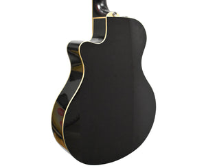 Yamaha APX700II-12 Thinline Cutaway 12-String Acoustic-Electric Guitar in Gloss Black