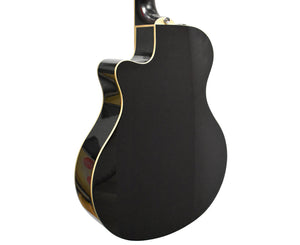 Yamaha APX700II-12 Thinline Cutaway 12-String Acoustic-Electric Guitar in Gloss Black