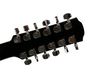 Yamaha APX700II-12 Thinline Cutaway 12-String Acoustic-Electric Guitar in Gloss Black