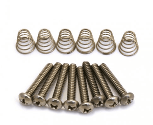 Allparts Pack of 8 Steel Single Coil Pickup Screws