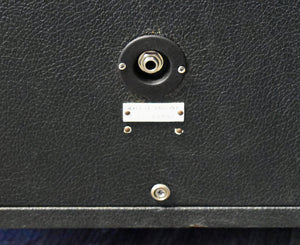 Marshall Style Vintage 2 Screw Plastic Recessed Amp Jack Plate - Black