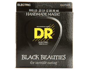 DR Strings BKE-10 Black Beauties K3 Coated Guitar Strings 10-46