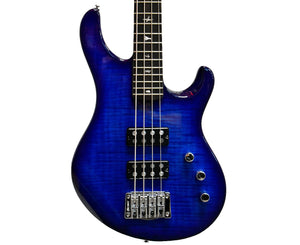 PRS SE Kingfisher Bass Guitar in Faded Blue Wrap Around Burst