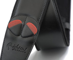 RightOn! Steady Mojo Charm Black Guitar Strap