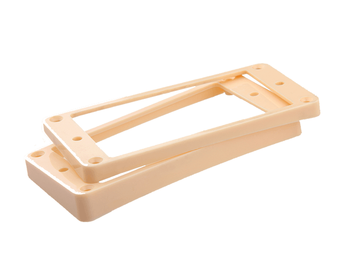 Allparts Humbucking Pickup Rings Curved Bottoms, Cream