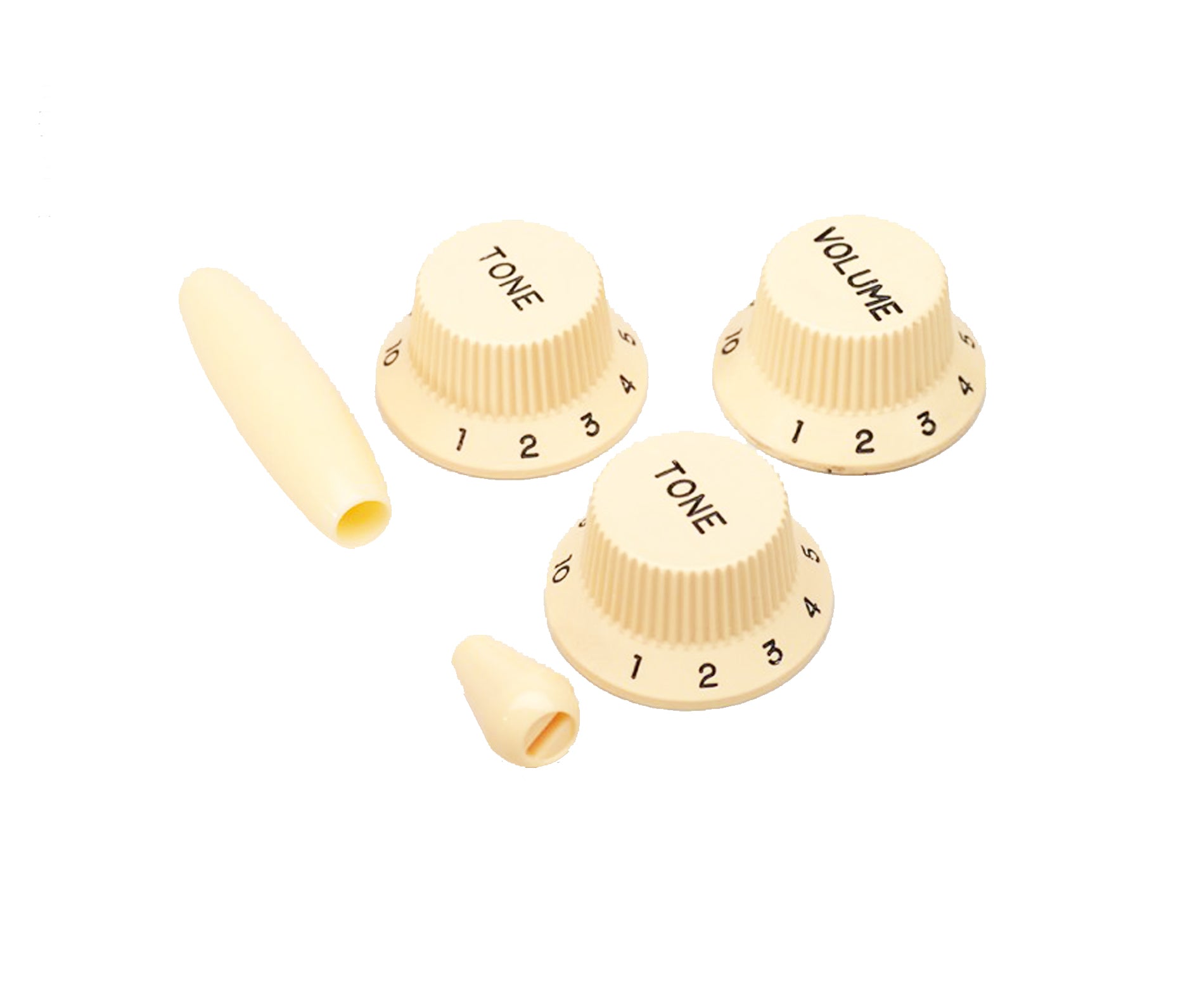 Allparts Stratocaster Knob Set, Cream – Megatone Music