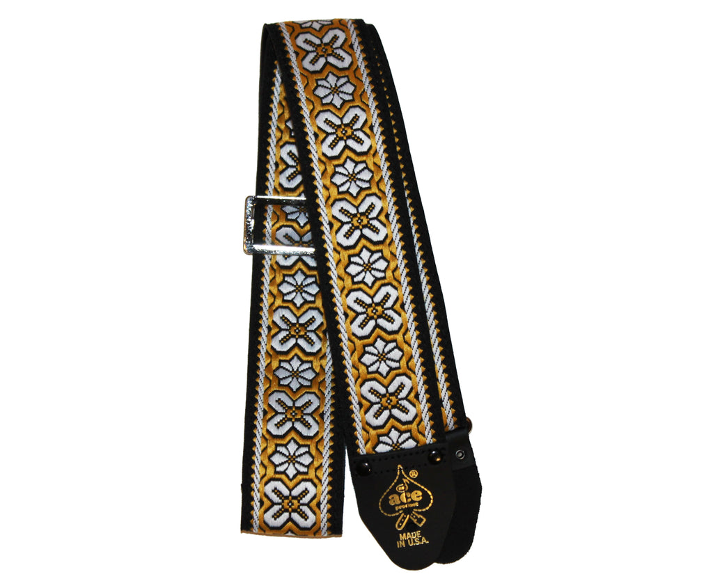 Ace Vintage Reissue Greenwich Guitar Strap by D'Andrea - Made in the USA - Megatone Music
