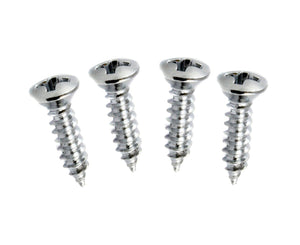 Allparts Pack of 4 Chrome Gibson Size Pickguard Screws - Megatone Music
