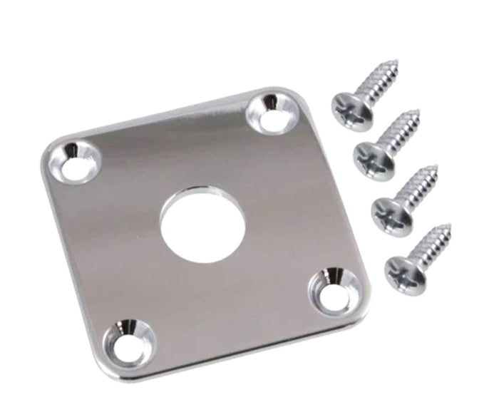 Allparts Chrome Metal Jackplate for Gibson Les Paul