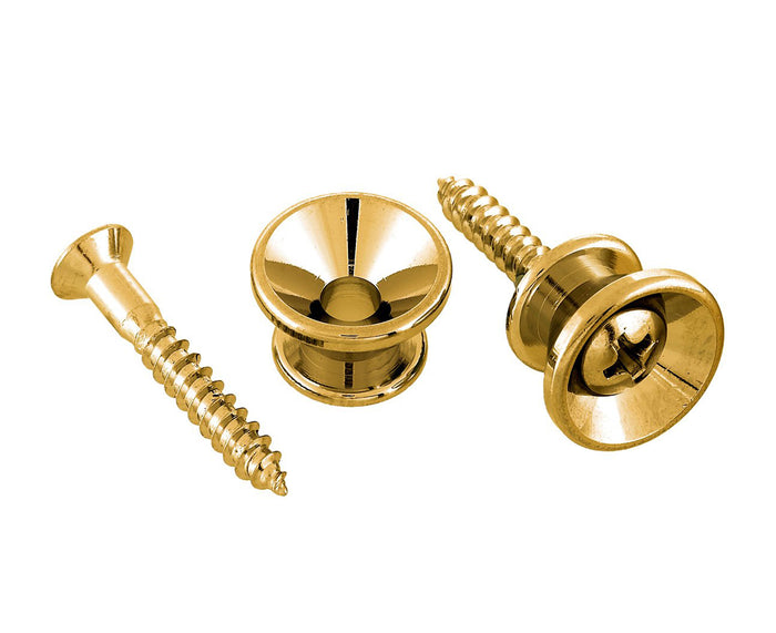 Allparts Gold Strap Buttons with Screws