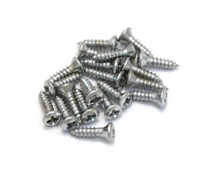 Allparts Pack of 20 Stainless Steel Pickguard Screws