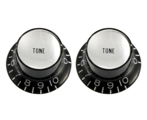 Allparts PK-0182-023 Black Tone Reflector Knobs