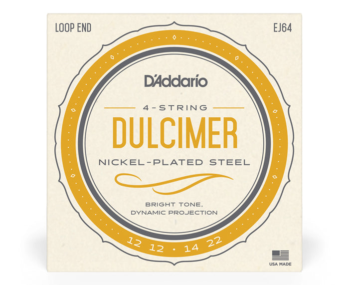 D'Addario EJ64 4-String Dulcimer Strings 12-22
