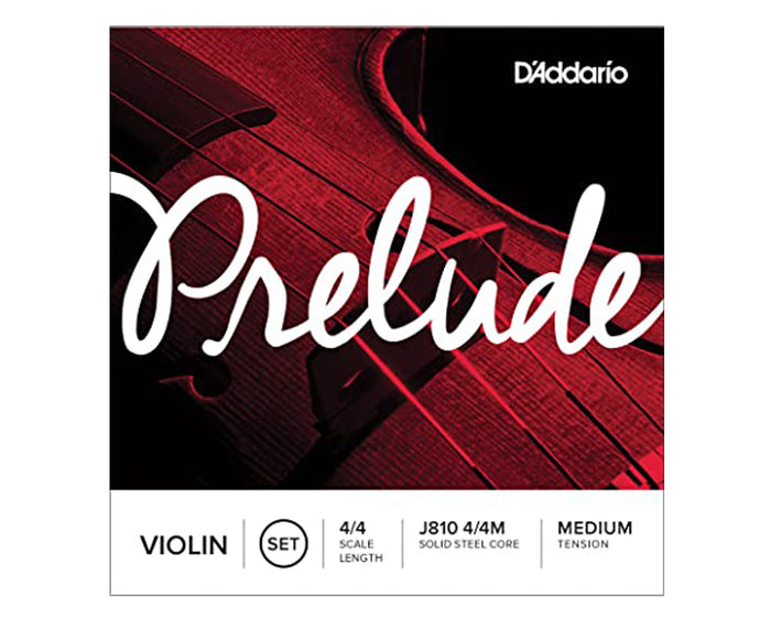 D'Addario Violin Prelude Set 4/4 Medium, J810 4/4M