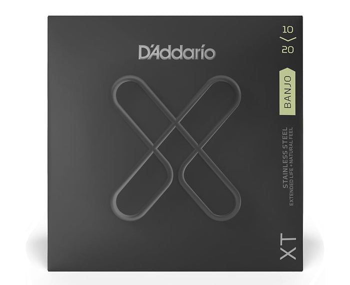 D'Addario XT10/20 Stainless Steel 5-String Banjo Strings .010-.020w XTJ1020