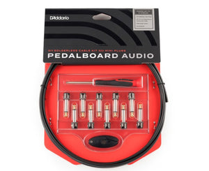 D'Addario DIY Solderless Pedalboard Cable Kit with Mini Plugs