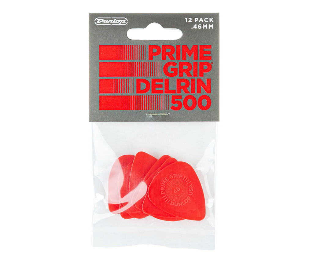 Dunlop 450P.46 Derlin 500 Prime Grip .46mm Guitar Picks 12-Pack