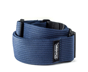 Dunlop D27-01NV Ribbed Guitar/Bass Strap in Navy Blue