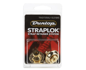 Dunlop SLS1504G Traditional Straplok System 24K Gold - Megatone Music