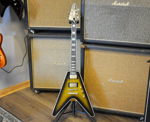 Epiphone Flying V Prophecy Electric Guitar Yellow Tiger Aged Gloss