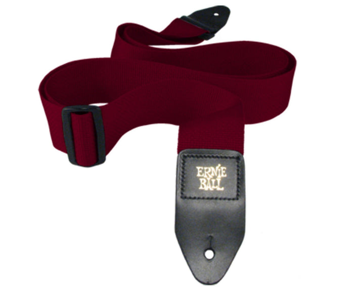 Ernie Ball Poly Pro 2" Guitar Or Bass Strap In Burgundy