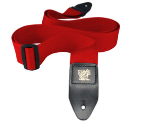 Ernie Ball Poly Pro 2" Guitar Or Bass Strap In Red - Megatone Music