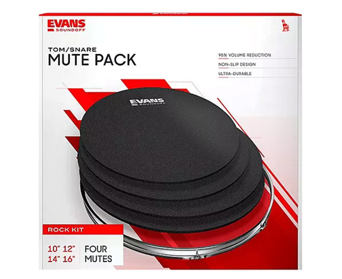 Evans SoundOff Rock Pack Drum Mutes