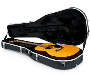 Gator GC Series Deluxe ABS Dreadnought Molded Acoustic Guitar Case Black