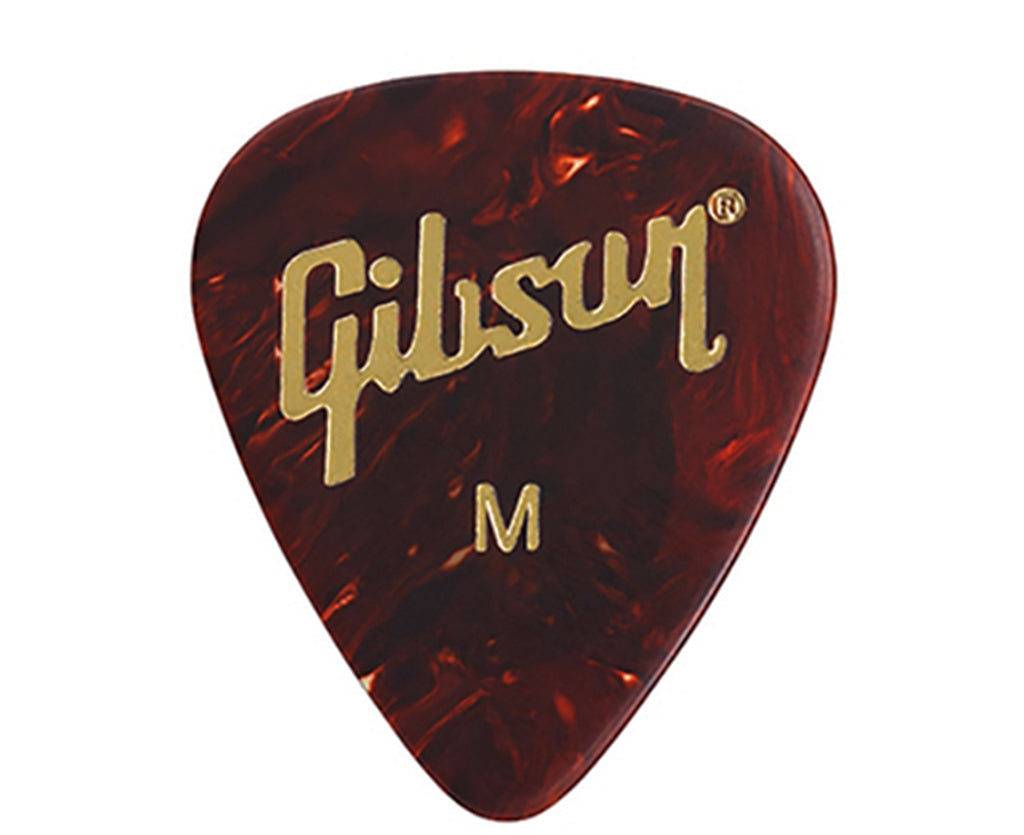 Gibson Celluloid Tortoise Medium Size Guitar Pick Pack 12 Picks