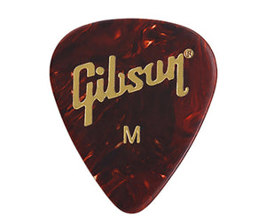 Gibson Celluloid Tortoise Medium Size Guitar Pick Pack 12 Picks