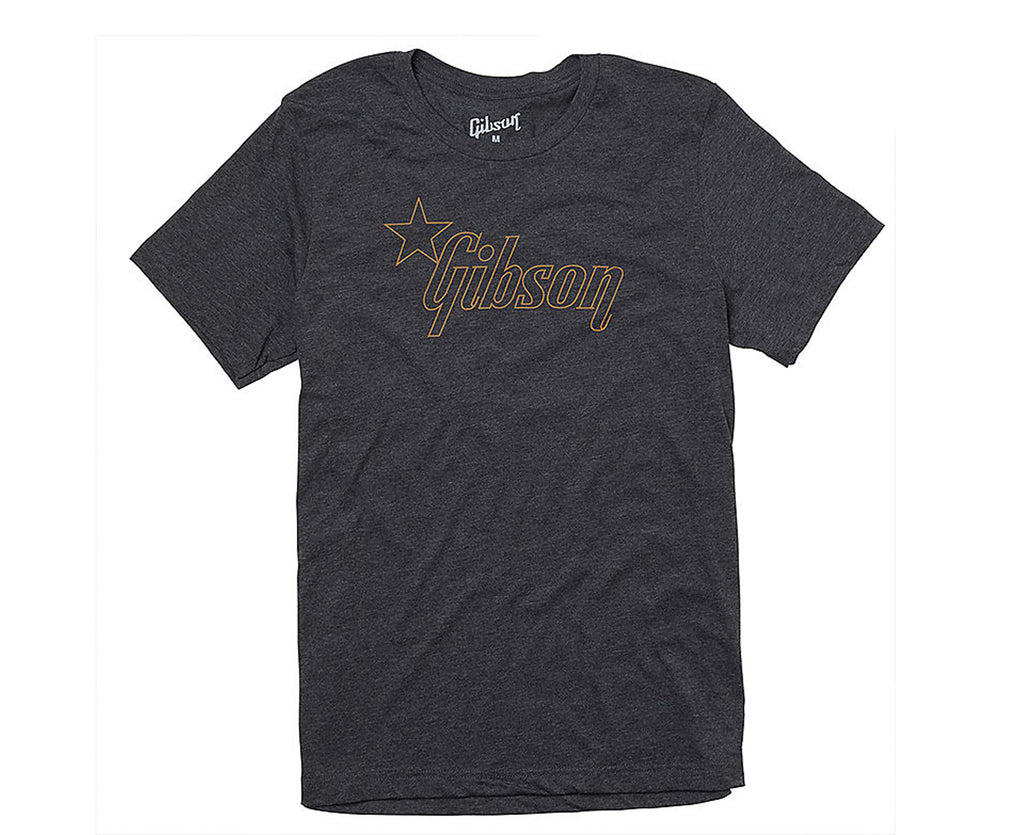 Gibson Star T-Shirt in Charcoal - XL