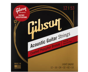Gibson Coated Phosphor Bronze Acoustic Guitar Strings 12-53
