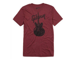 Gibson ES-335 T-Shirt in Burgundy - 2XL