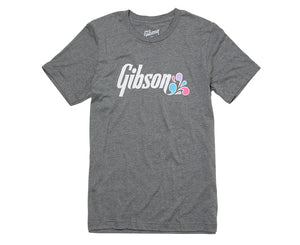 Gibson Floral T-Shirt in Charcoal