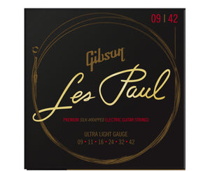 Gibson Les Paul Premium Electric Guitar Strings Ultra Lite SEG-LES9