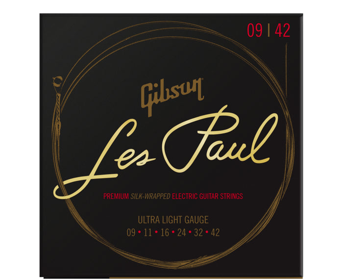 Gibson Les Paul Premium Electric Guitar Strings Ultra Lite SEG-LES9