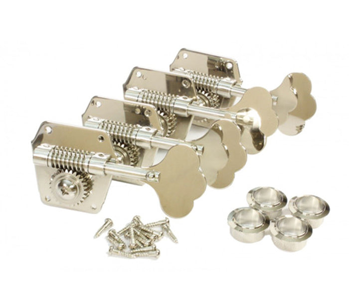 Gotoh 2x2 Open Gear Vintage Bass Keys Nickel