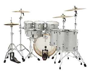 Gretsch Catalina Maple 6-Piece Shell Pack with Free Additional 8″ Tom - Silver Sparkle