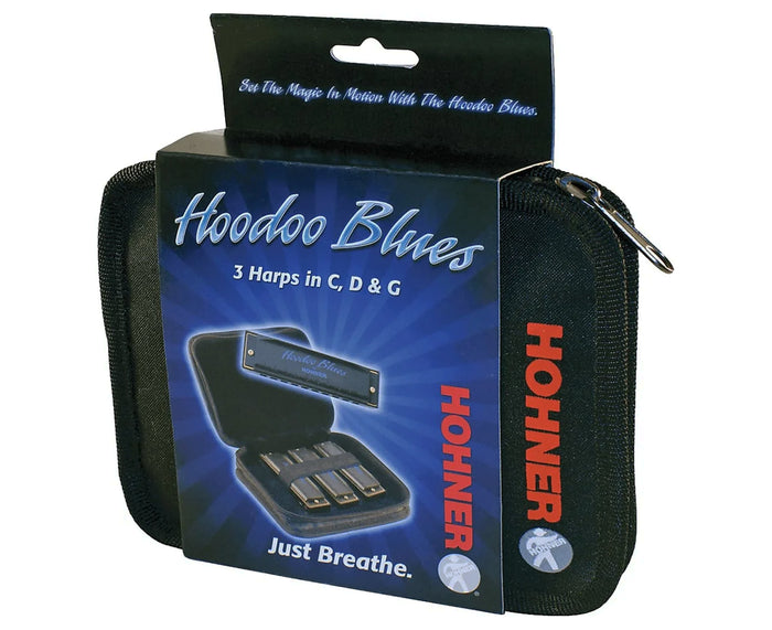 Hohner Hoodoo Blues Pack, 3-pack with case, Key of C, D, G