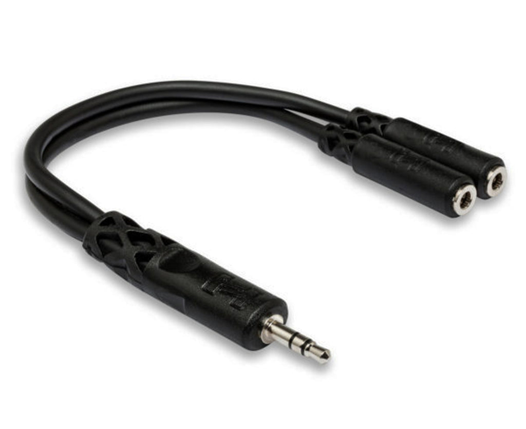 Hosa YMM-232 Y Cable, 3.5 mm TRS to Dual 3.5 mm TRSF