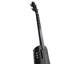 LAVA Concert Ukulele FreeBoost w/ Case in Black, 23-inch