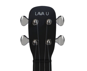 LAVA Concert Ukulele FreeBoost w/ Case in Black, 23-inch