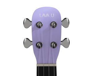 LAVA Tenor Ukulele FreeBoost with Case in Sparkle Purple, 26-inch